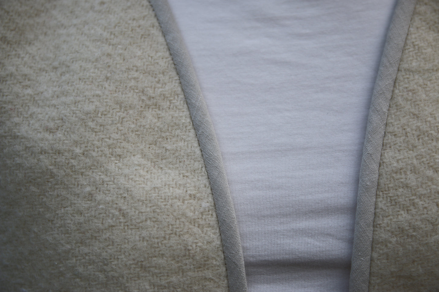 Cropped vest S - vintage wool blanket